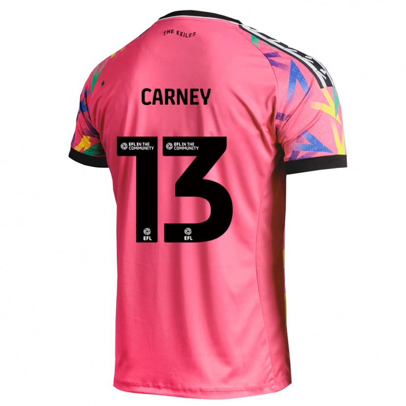 Danxen Niño Camiseta Jacob Carney #13 Magenta Portero Equipación 2025/26 La Camisa México