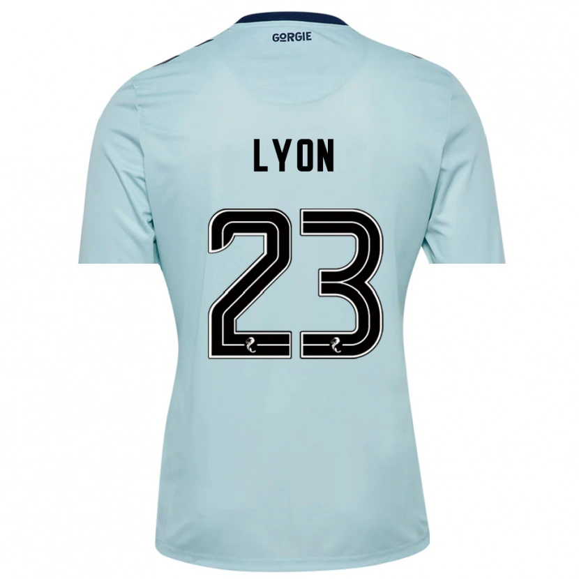 Danxen Niño Camiseta Jack Lyon #23 Negro Azul Claro Portero Equipación 2025/26 La Camisa México