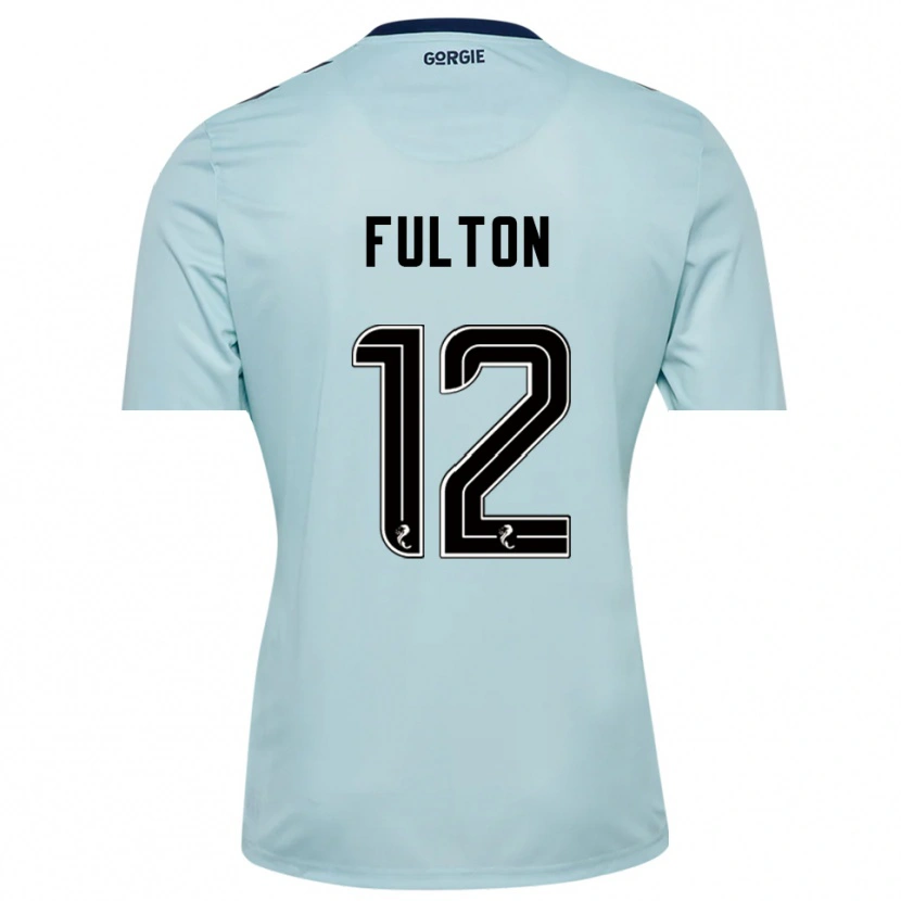 Danxen Niño Camiseta Ryan Fulton #12 Negro Azul Claro Portero Equipación 2025/26 La Camisa México