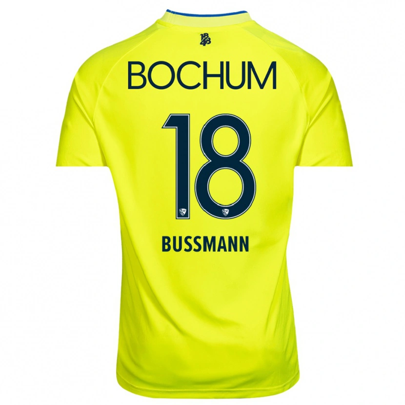 Danxen Niño Camiseta Benjamin Bußmann #18 Verde Amarillo Portero Equipación 2025/26 La Camisa México