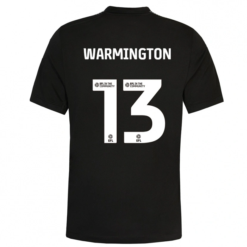 Danxen Niño Camiseta Tyrese Warmington #13 Negro Blanco Portero Equipación 2025/26 La Camisa México