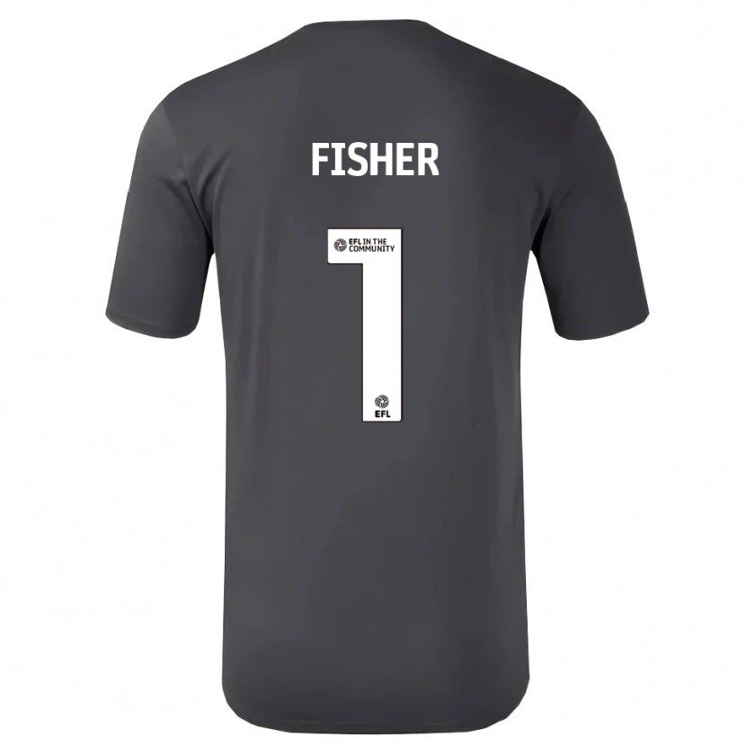 Danxen Niño Camiseta Nathan Fisher #1 Blanco Negro Portero Equipación 2025/26 La Camisa México