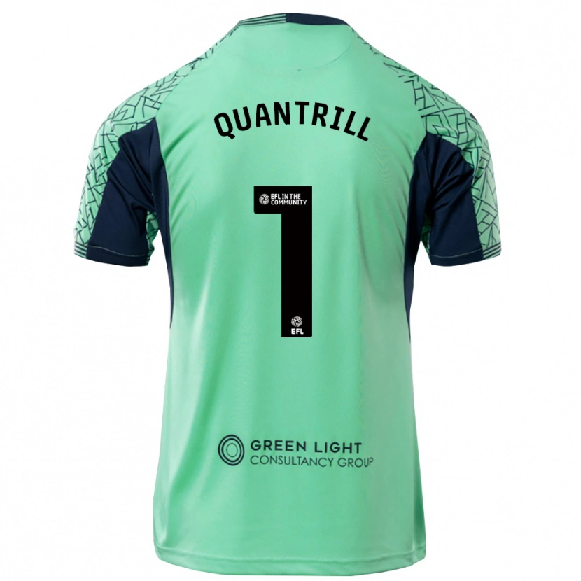 Danxen Niño Camiseta Sarah Quantrill #1 Negro Acua Portero Equipación 2025/26 La Camisa México