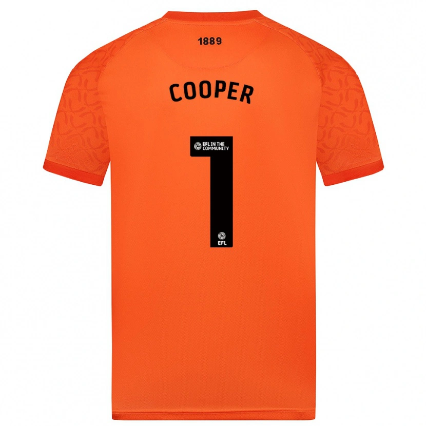 Danxen Niño Camiseta Michael Cooper #1 Negro Naranja Portero Equipación 2025/26 La Camisa México
