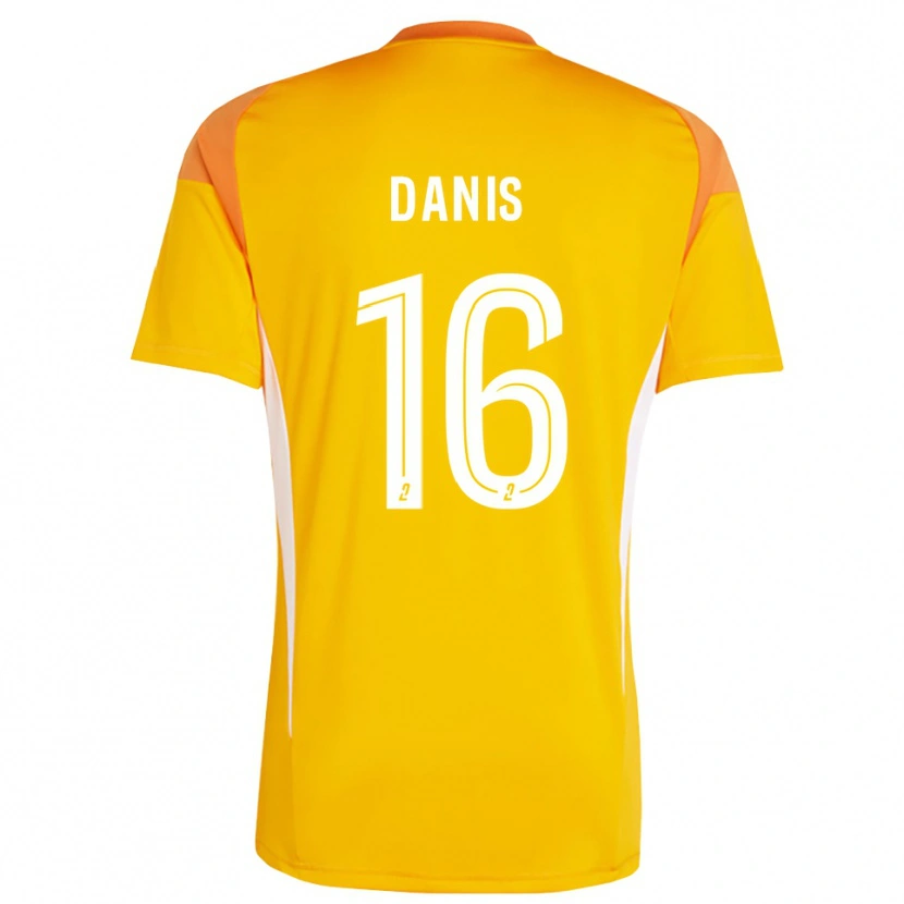 Danxen Niño Camiseta Adrien Danis #16 Rojo Naranja Portero Equipación 2025/26 La Camisa México