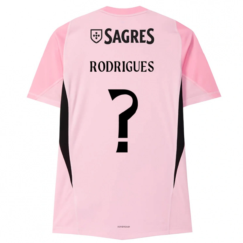 Danxen Niño Camiseta Miguel Rodrigues #0 Rosa Negro Portero Equipación 2025/26 La Camisa México