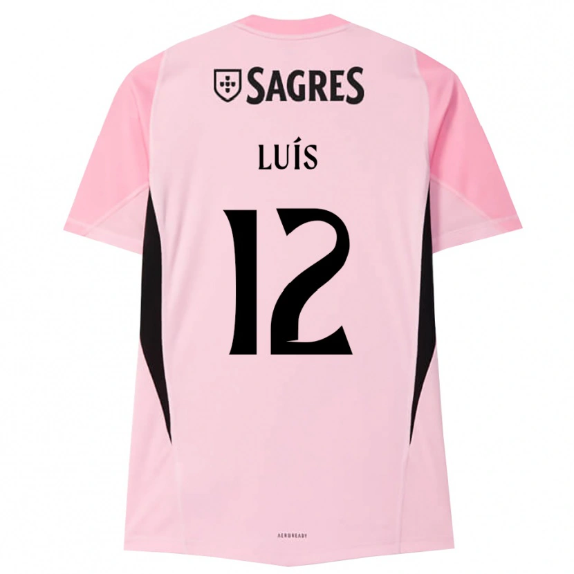 Danxen Niño Camiseta António Luís #12 Rosa Negro Portero Equipación 2025/26 La Camisa México