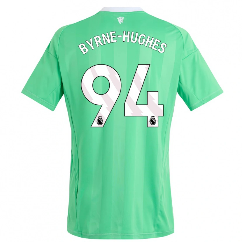 Danxen Niño Camiseta Cameron Byrne-Hughes #94 Verde Esmeralda Portero Equipación 2025/26 La Camisa México