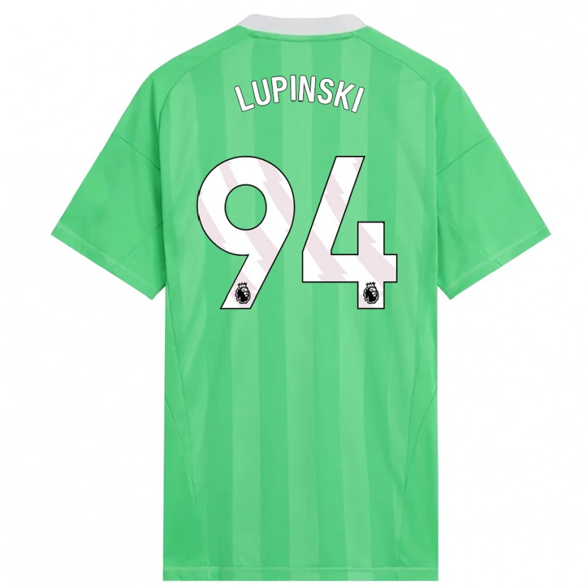 Danxen Niño Camiseta Remi Lupinski #94 Verde Claro Blanco Portero Equipación 2025/26 La Camisa México
