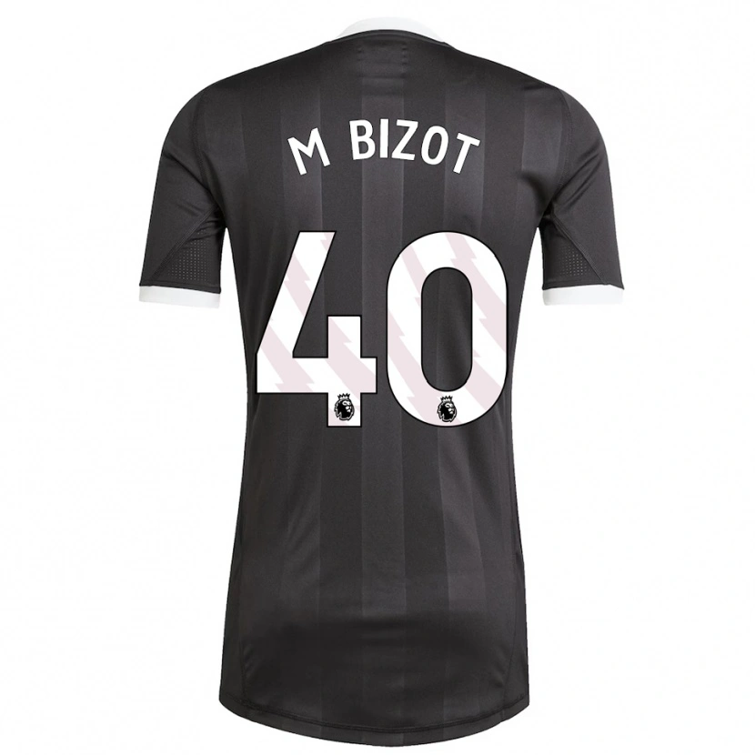 Danxen Niño Camiseta Marco Bizot #40 Blanco Negro Portero Equipación 2025/26 La Camisa México