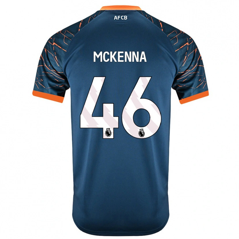 Danxen Niño Camiseta Callan McKenna #46 Azul Pizarra Oscuro Portero Equipación 2025/26 La Camisa México