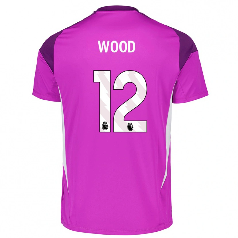 Danxen Niño Camiseta Oliver Wood #12 Blanco Blanco Portero Equipación 2025/26 La Camisa México