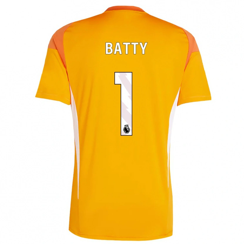 Danxen Niño Camiseta Emily Batty #1 Blanco Blanco Portero Equipación 2025/26 La Camisa México