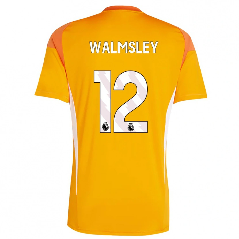 Danxen Niño Camiseta Joseph Walmsley #12 Blanco Blanco Portero Equipación 2025/26 La Camisa México