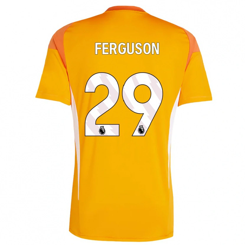 Danxen Niño Camiseta Georgie Ferguson #29 Blanco Blanco Portero Equipación 2025/26 La Camisa México