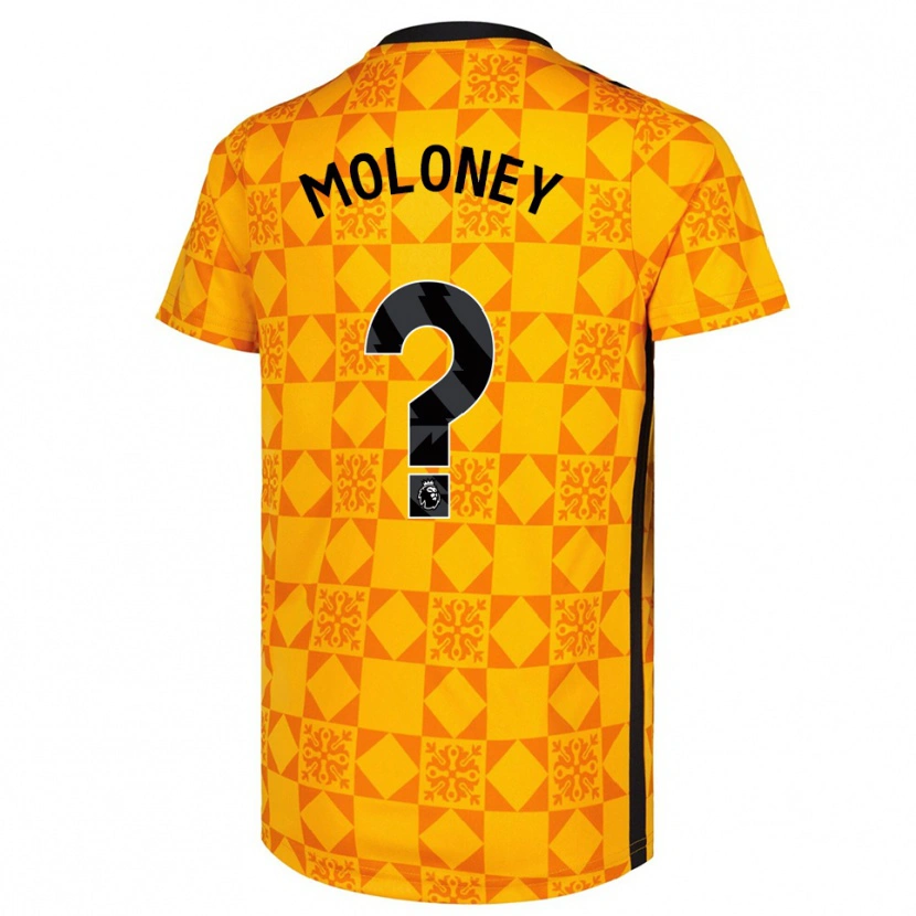Danxen Niño Camiseta Grace Moloney #0 Amarillo Negro Portero Equipación 2025/26 La Camisa México
