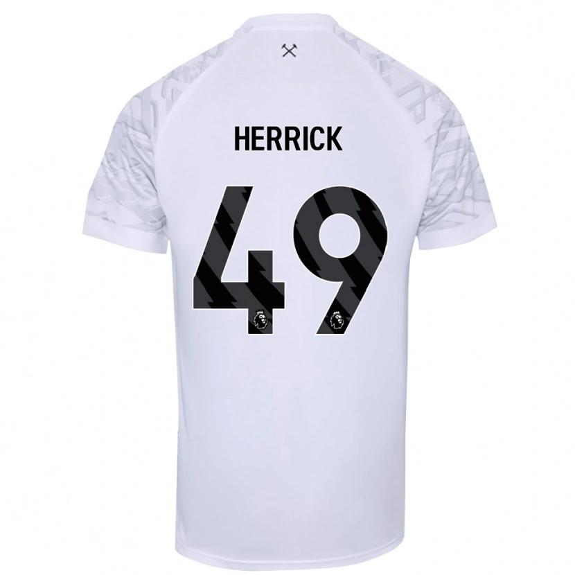 Danxen Niño Camiseta Finlay Herrick #49 Negro Blanco Portero Equipación 2025/26 La Camisa México