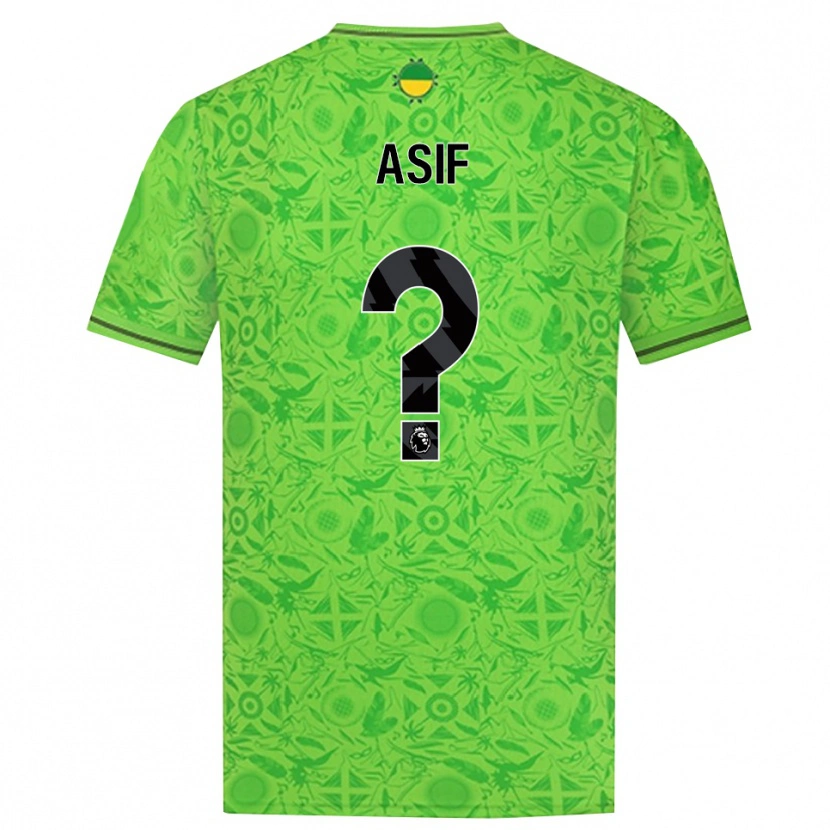 Danxen Niño Camiseta Dawood Asif #0 Verde Negro Portero Equipación 2025/26 La Camisa México