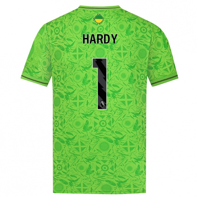 Danxen Niño Camiseta George Hardy #1 Verde Negro Portero Equipación 2025/26 La Camisa México