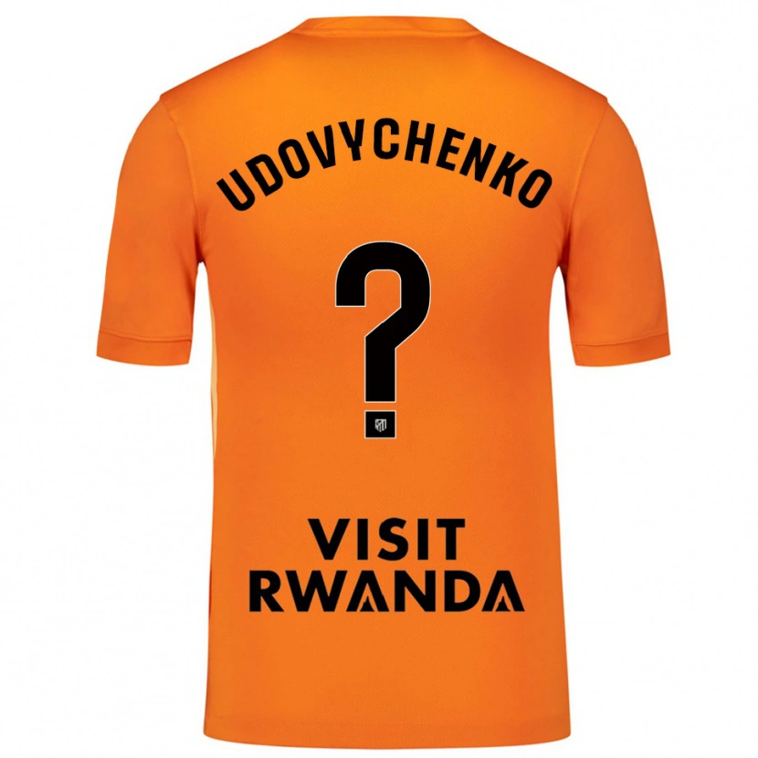 Danxen Niño Camiseta Glib Udovychenko #0 Naranja Negro Portero Equipación 2025/26 La Camisa México
