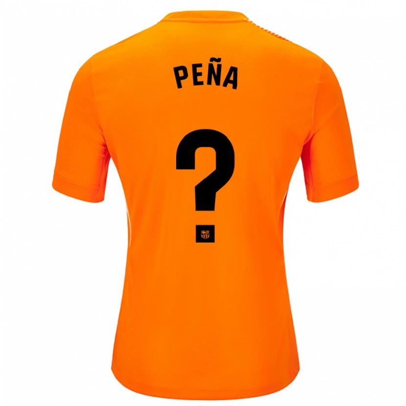Danxen Niño Camiseta Pablo Peña #0 Naranja Negro Portero Equipación 2025/26 La Camisa México