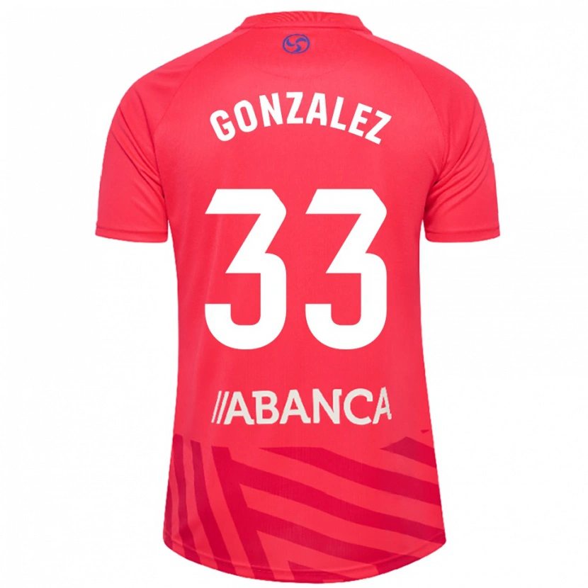 Danxen Niño Camiseta Marcos González #33 Rojo Blanco Portero Equipación 2025/26 La Camisa México