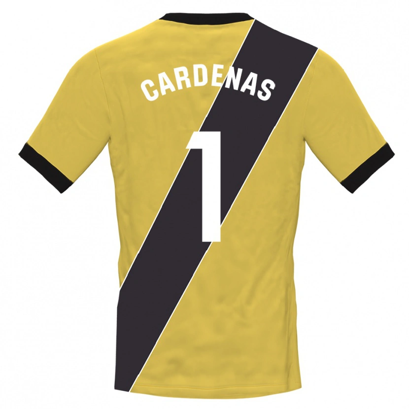 Danxen Niño Camiseta Dani Cárdenas #1 Amarillo Negro Portero Equipación 2025/26 La Camisa México