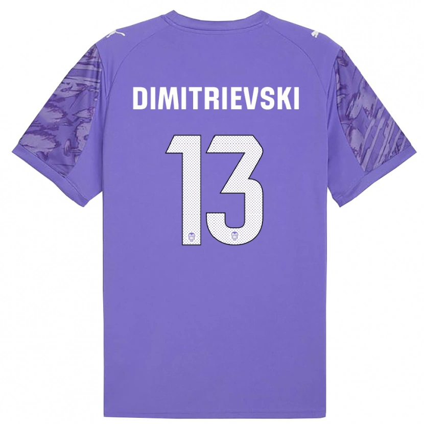 Danxen Niño Camiseta Stole Dimitrievski #13 Blanco Lilo Portero Equipación 2025/26 La Camisa México