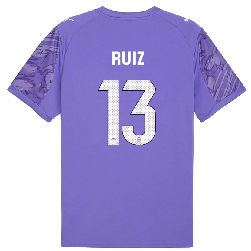 Danxen Niño Camiseta Nil Ruiz #13 Blanco Lilo Portero Equipación 2025/26 La Camisa México