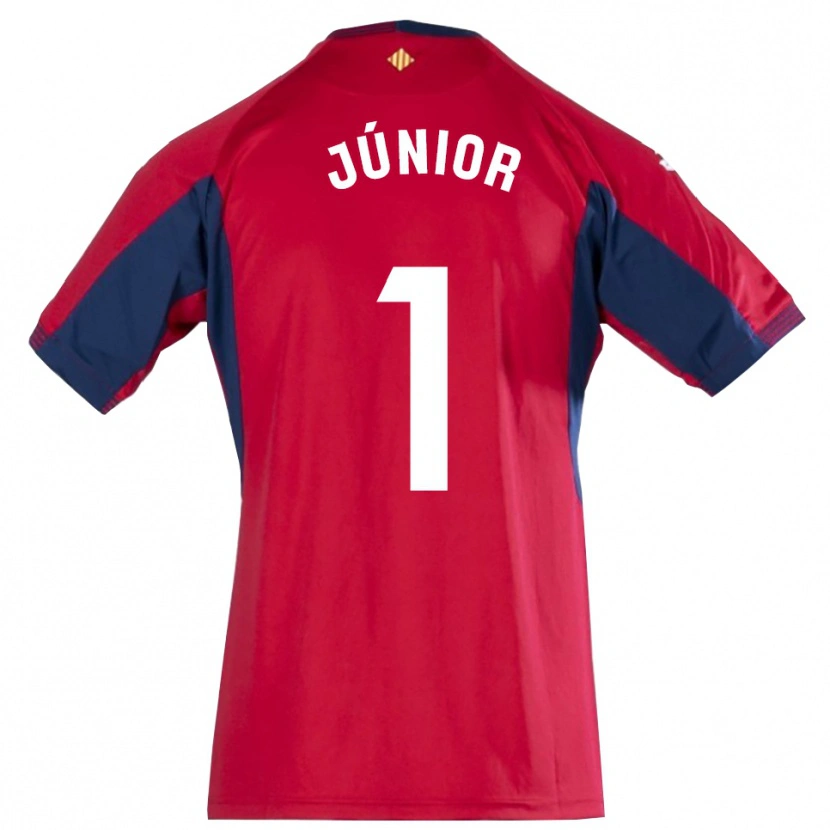Danxen Niño Camiseta Luiz Júnior #1 Azul Real Rojo Portero Equipación 2025/26 La Camisa México
