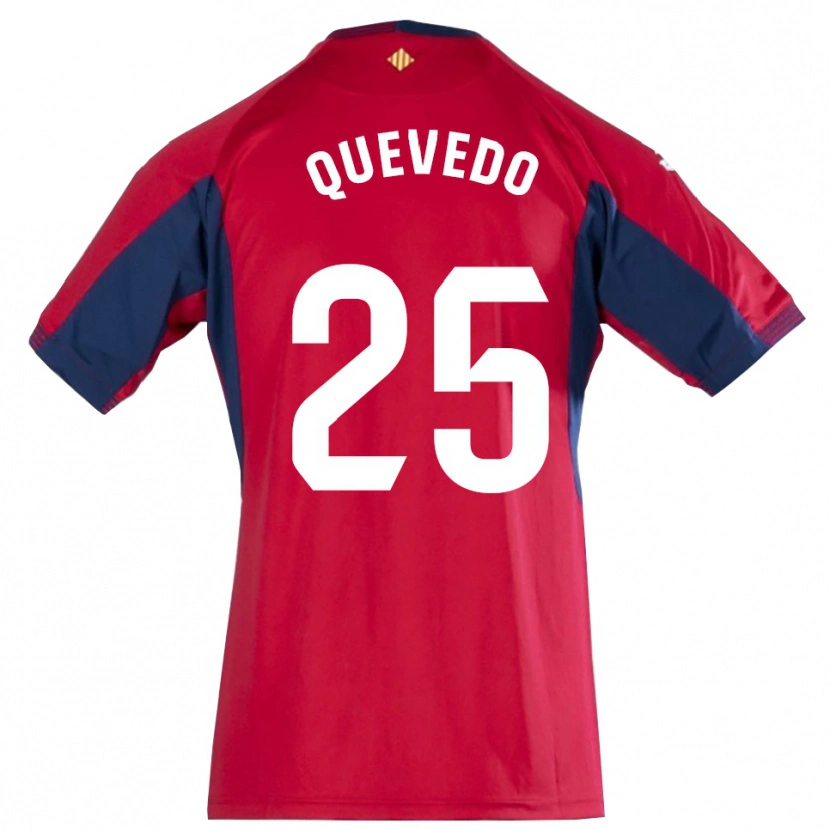 Danxen Niño Camiseta Alex Quevedo #25 Azul Real Rojo Portero Equipación 2025/26 La Camisa México