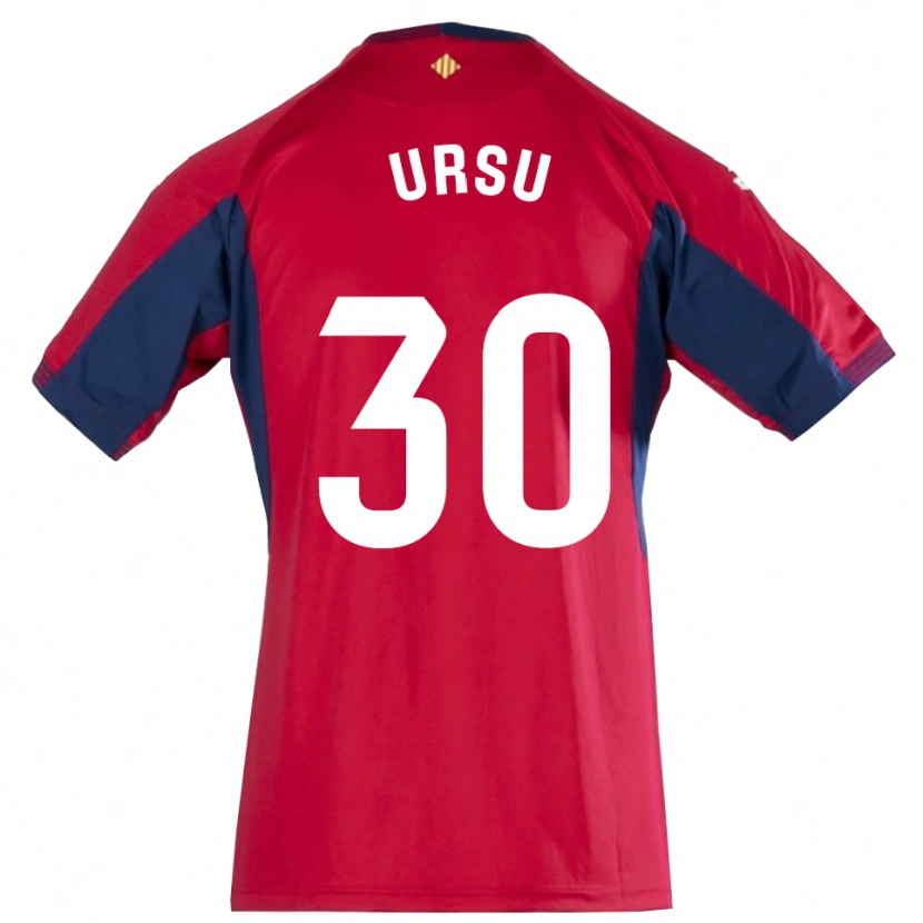 Danxen Niño Camiseta Eduard Ursu #30 Azul Real Rojo Portero Equipación 2025/26 La Camisa México