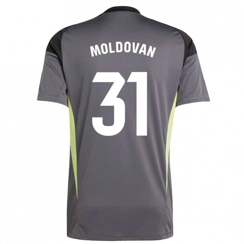 Danxen Niño Camiseta Horațiu Moldovan #31 Gris Oscuro Negro Portero Equipación 2025/26 La Camisa México