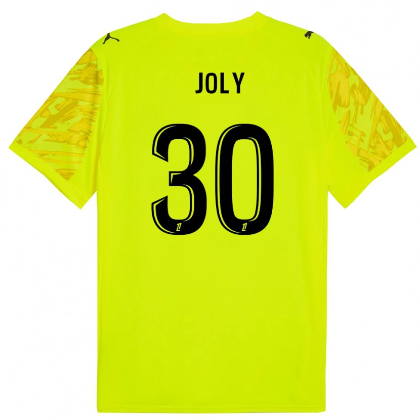 Danxen Niño Camiseta Blandine Joly #30 Verde Fluorescente Negro Portero Equipación 2025/26 La Camisa México