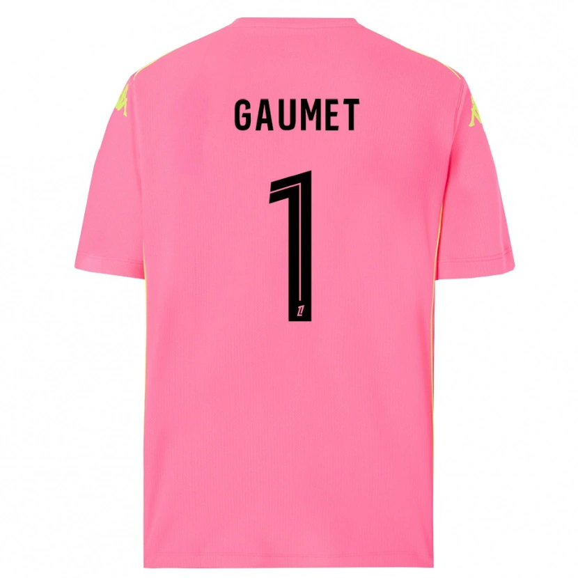 Danxen Niño Camiseta Noa Gaumet #1 Rosa Caliente Negro Portero Equipación 2025/26 La Camisa México