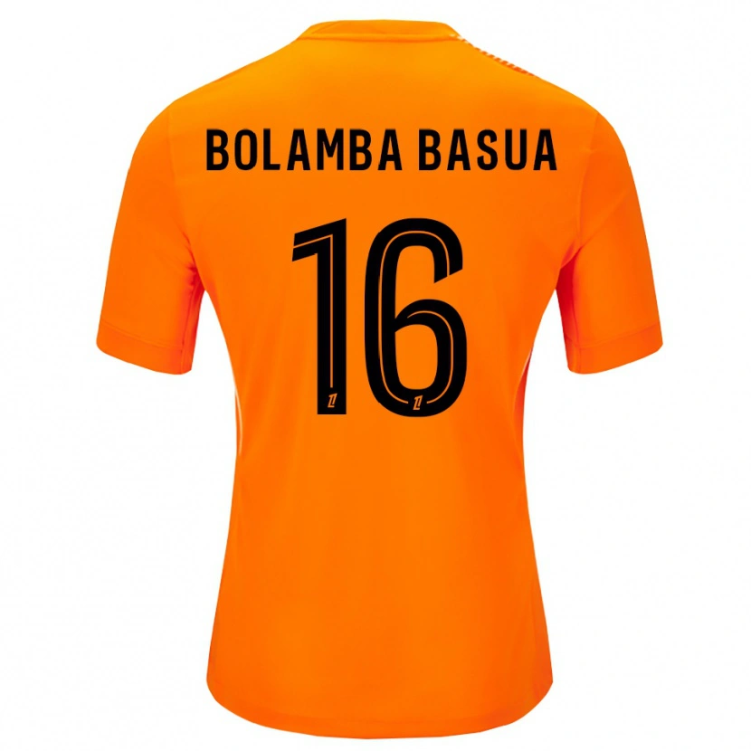 Danxen Niño Camiseta Kévin Bolamba Basua #16 Naranja Negro Portero Equipación 2025/26 La Camisa México