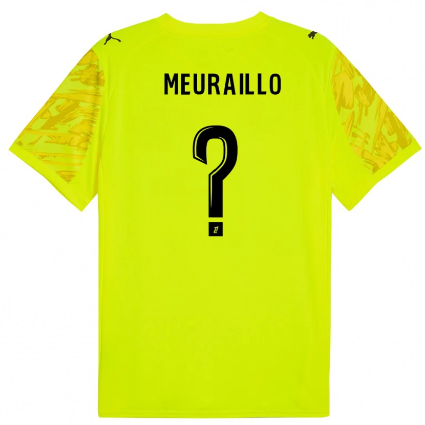 Danxen Niño Camiseta Thâo Mouapa Mwa Meuraillo #0 Verde Fluorescente Amarillo Portero Equipación 2025/26 La Camisa México