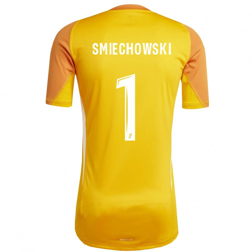 Danxen Niño Camiseta Artur Smiechowski #1 Naranja Blanco Portero Equipación 2025/26 La Camisa México