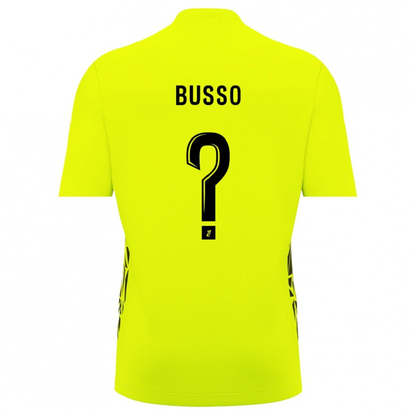 Danxen Niño Camiseta Louise Busso #0 Verde Fluorescente Portero Equipación 2025/26 La Camisa México