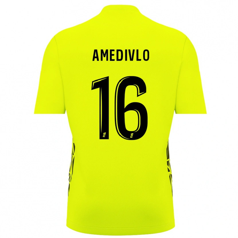 Danxen Niño Camiseta Rayann Amedivlo #16 Verde Fluorescente Portero Equipación 2025/26 La Camisa México
