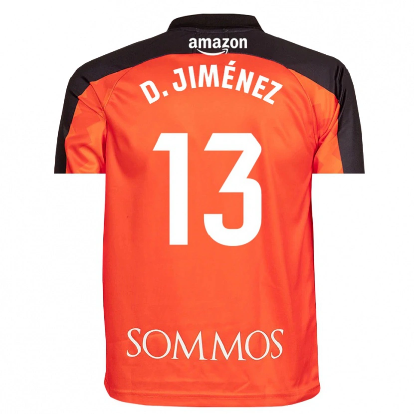 Danxen Niño Camiseta Dani Jiménez #13 Naranja Negro Portero Equipación 2025/26 La Camisa México