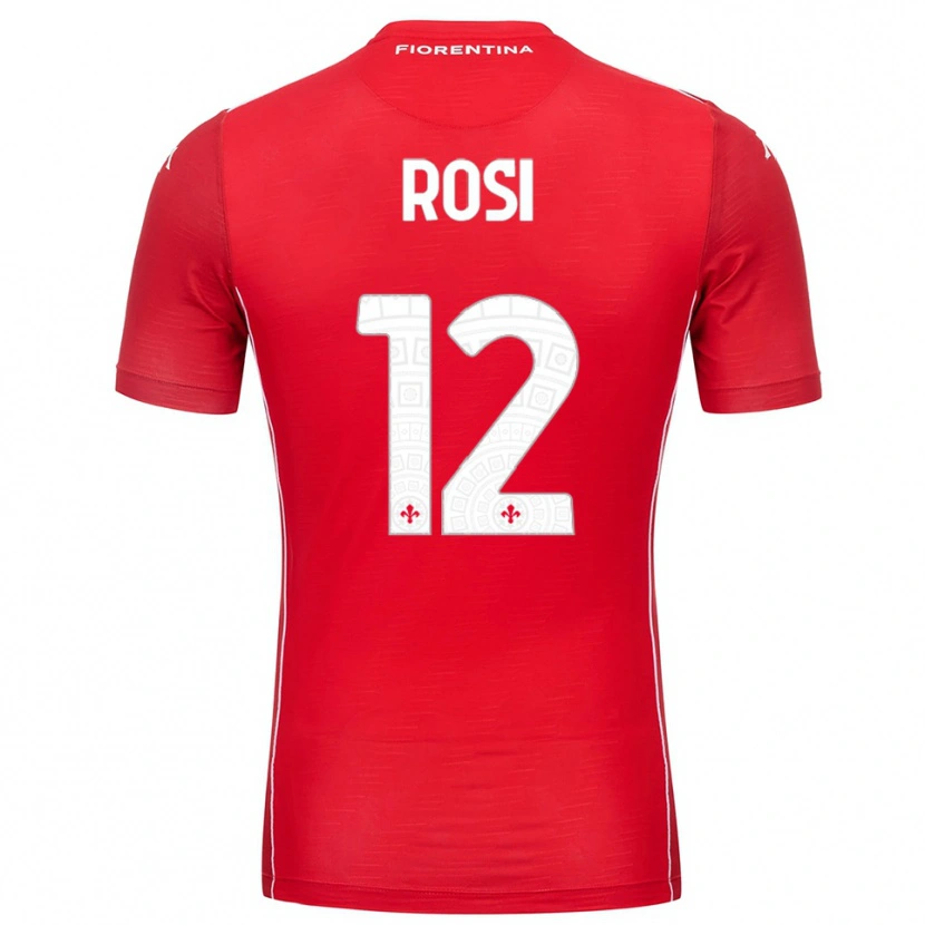 Danxen Niño Camiseta Ettore Rosi #12 Rojo Blanco Portero Equipación 2025/26 La Camisa México