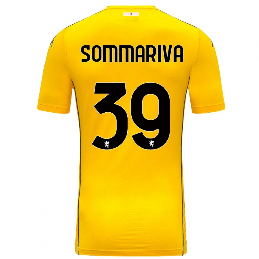 Danxen Niño Camiseta Daniele Sommariva #39 Amarillo Oscuro Negro Portero Equipación 2025/26 La Camisa México