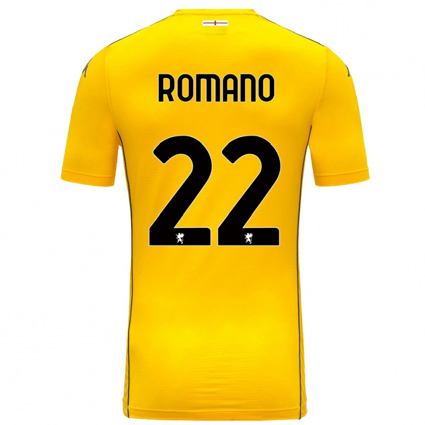 Danxen Niño Camiseta Andrew Romano #22 Amarillo Oscuro Negro Portero Equipación 2025/26 La Camisa México