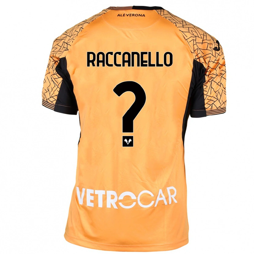 Danxen Niño Camiseta Marco Raccanello #0 Naranja Negro Blanco Portero Equipación 2025/26 La Camisa México