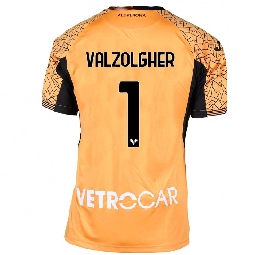 Danxen Niño Camiseta Chiara Valzolgher #1 Naranja Negro Blanco Portero Equipación 2025/26 La Camisa México