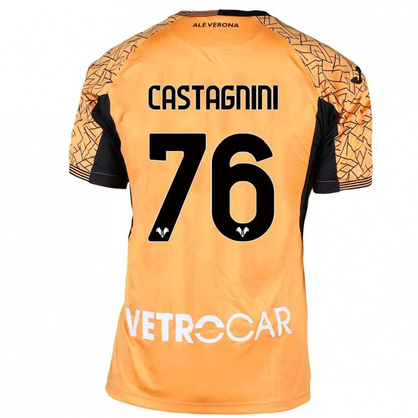 Danxen Niño Camiseta Mirko Castagnini #76 Naranja Negro Blanco Portero Equipación 2025/26 La Camisa México