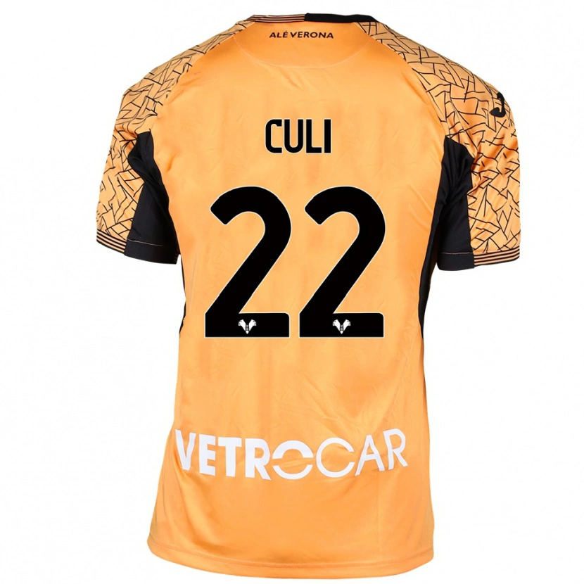 Danxen Niño Camiseta Daniel Culi #22 Naranja Negro Blanco Portero Equipación 2025/26 La Camisa México