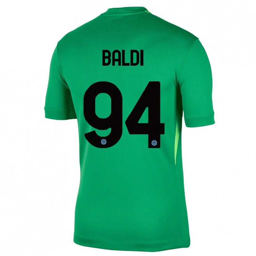 Danxen Niño Camiseta Rachele Baldi #94 Verde Claro Negro Portero Equipación 2025/26 La Camisa México