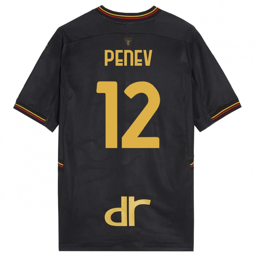 Danxen Niño Camiseta Plamen Penev #12 Negro Marrón Portero Equipación 2025/26 La Camisa México